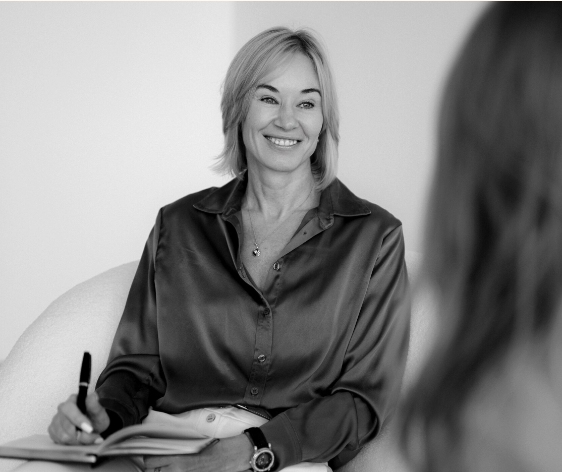 Инга Фишман во время сессии